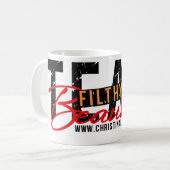 チーム不潔で美しいマグ コーヒーマグカップ (正面左)