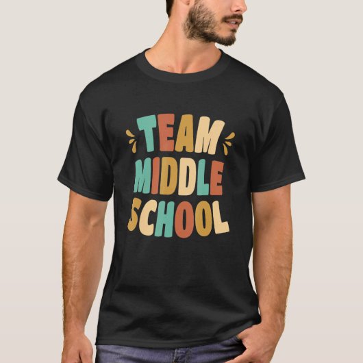 チーム中学校分隊中学先生Cre Tシャツ (正面)