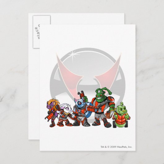 チーム仮想宇宙ステーショングループ ポストカード (正面/裏面)