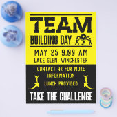 チーム企業の建物日 チラシ (シングル)