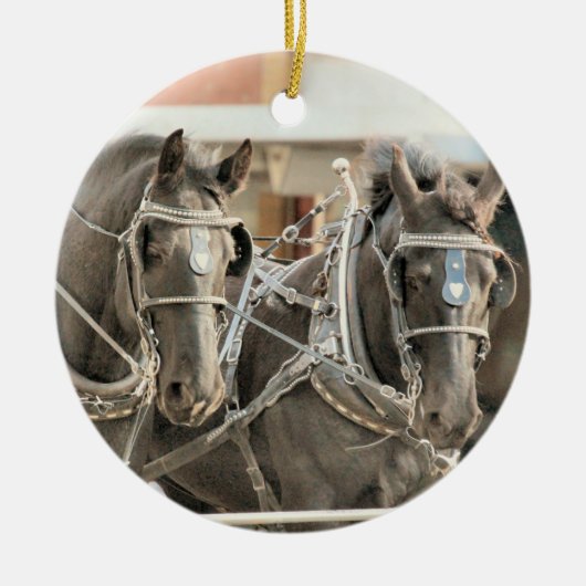 チーム作業 セラミックオーナメント (正面)