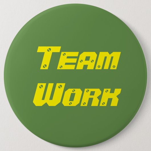 チーム作業 缶バッジ (正面)