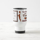 チーム写真のコーチのためのパーソナライズなバスケットボールのギフト トラベルマグ (中央)