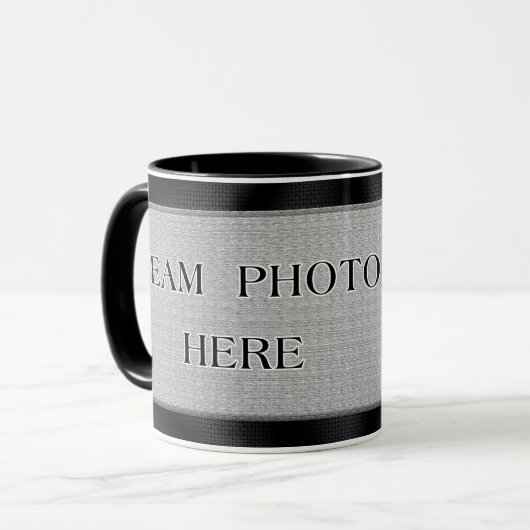 チーム写真、男の子、コーチのための一流のレスリングのギフト マグカップ (正面左)