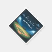 チーム別ボールゲームピッチおもしろい野球の性別公開 スタンダードカクテルナプキン (角)