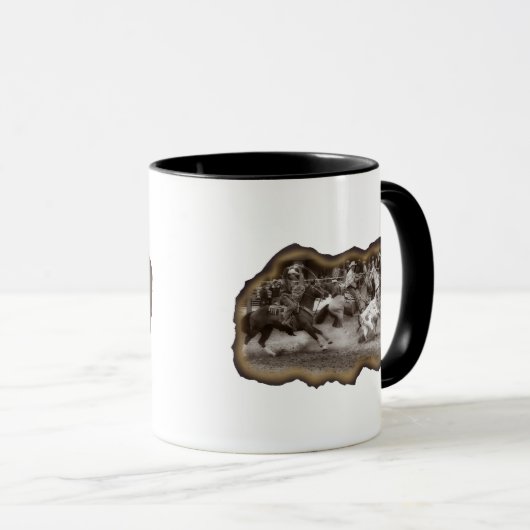 チーム努力のコーヒー・マグ マグカップ (正面右)