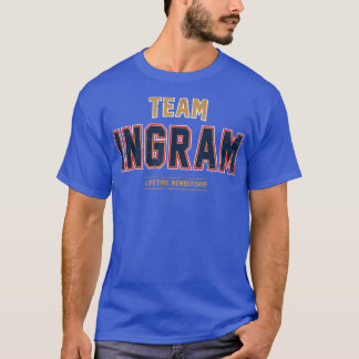 チーム動揺してイングラム誇りを持ったファミリー姓(最後のN) Tシャツ
