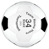 チーム名ここに名前を追加トーナメント年文字 サッカーボール (回転)
