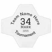 チーム名ここに名前を追加トーナメント年文字 サッカーボール (フラット)