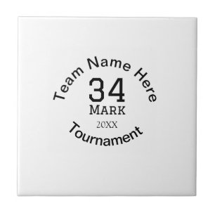 チーム名ここに名前を追加トーナメント年文字 タイル