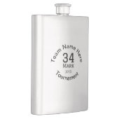 チーム名ここに名前を追加トーナメント年文字 フラスク (右)