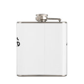 チーム名ここに名前を追加トーナメント年文字 フラスク (裏面)