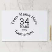 チーム名ここに名前を追加トーナメント年文字 ペーパーパッド (インサイチュ)