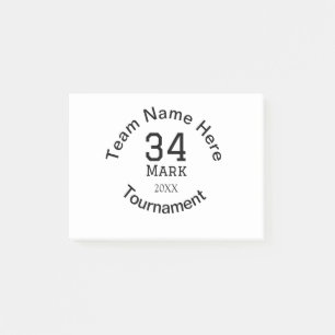 チーム名ここに名前を追加トーナメント年文字 ポストイット