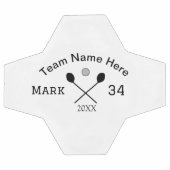 チーム名ここに名前ナンバボールパドルゴルフを追加 サッカーボール (フラット)