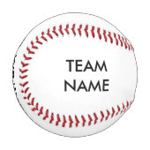 チーム名とストライクアウトベースボール 野球ボール (正面左)