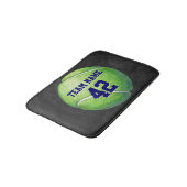 チーム名と番号を持つテニスボール バスマット (アングル)