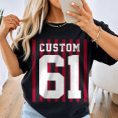 チーム名と背番号入りカスタムスポーツジャージ Tシャツ