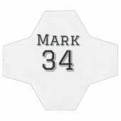 チーム名の追加プレイヤー名の日付スポーツマンヴィンテージ サッカーボール (フラット)