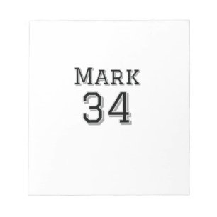 チーム名の追加プレイヤー名の日付スポーツマンヴィンテージ ノートパッド