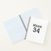 チーム名の追加プレイヤー名の日付スポーツマンヴィンテージ ノートブック (内部)