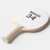 チーム名の追加プレイヤー名の日付スポーツマンヴィンテージ 卓球ラケット (正面アングル)