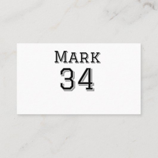 チーム名の追加プレイヤー名の日付スポーツマンヴィンテージ 名刺 (裏面)