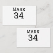 チーム名の追加プレイヤー名の日付スポーツマンヴィンテージ 名刺 (正面/裏面)