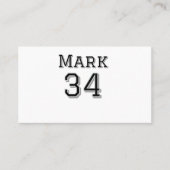 チーム名の追加プレイヤー名の日付スポーツマンヴィンテージ 名刺 (正面)