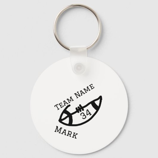 チーム名の追加プレイヤー名の追加スポーツマン キーホルダー (正面)