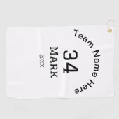 チーム名の追加プレイヤー名の追加スポーツマン ゴルフタオル (横)