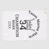 チーム名の追加プレイヤー名の追加スポーツマン ゴルフタオル (横)