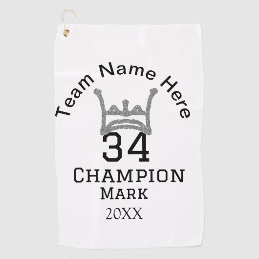 チーム名の追加プレイヤー名の追加スポーツマン ゴルフタオル (正面)