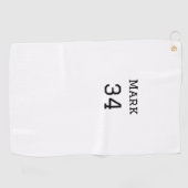 チーム名の追加プレイヤー名の追加スポーツマン ゴルフタオル (横)