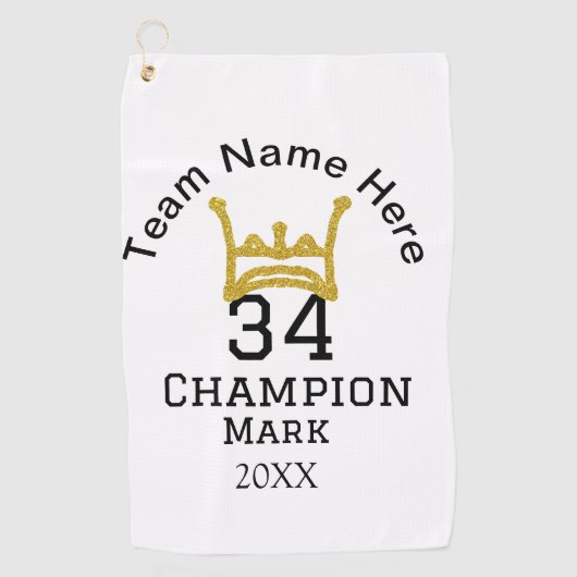 チーム名の追加プレイヤー名の追加スポーツマン ゴルフタオル (正面)