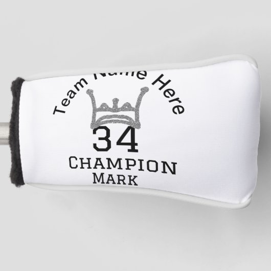 チーム名の追加プレイヤー名の追加スポーツマン ゴルフヘッドカバー (正面)