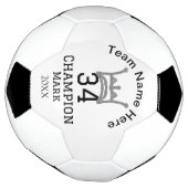 チーム名の追加プレイヤー名の追加スポーツマン サッカーボール (回転)