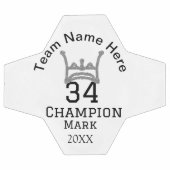 チーム名の追加プレイヤー名の追加スポーツマン サッカーボール (フラット)