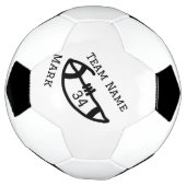 チーム名の追加プレイヤー名の追加スポーツマン サッカーボール (回転)