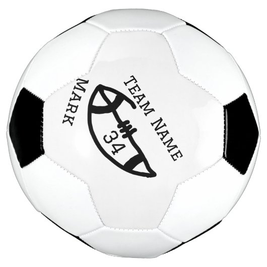 チーム名の追加プレイヤー名の追加スポーツマン サッカーボール (回転)