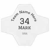 チーム名の追加プレイヤー名の追加スポーツマン サッカーボール (フラット)