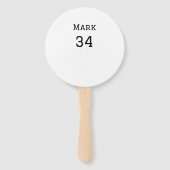 チーム名の追加プレイヤー名の追加スポーツマン ハンドファン (裏面)