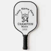 チーム名の追加プレイヤー名の追加スポーツマン ピックルボールラケット (裏面)
