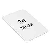 チーム名の追加プレイヤー名の追加スポーツマン マグネット (右側)