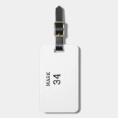 チーム名の追加プレイヤー名の追加スポーツマン ラゲッジタグ (正面縦)