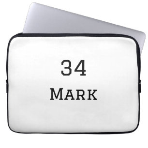 チーム名の追加プレイヤー名の追加スポーツマン ラップトップスリーブ