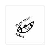 チーム名の追加プレイヤー名の追加スポーツマン ラバースタンプ (インプリント)