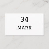 チーム名の追加プレイヤー名の追加スポーツマン 名刺 (正面)