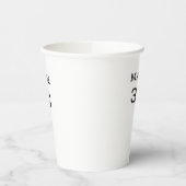 チーム名の追加プレイヤー名の追加スポーツマン 紙コップ (左)