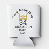 チーム名の追加プレイヤー名の追加スポーツマン 缶クーラー (裏面)